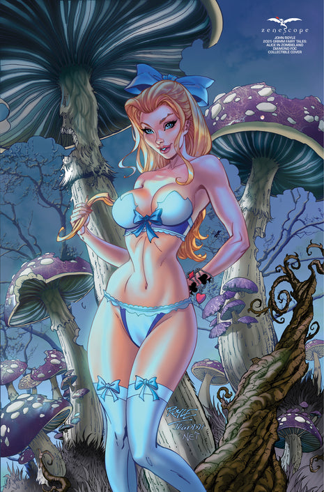 John Royle - 2025 Grimm Fairy Tales: Alice in Zombieland Diamond FOC Collectible Cover - Zenescope Entertainment Inc