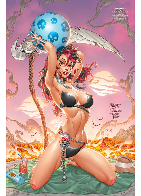 John Royle - 2025 Diamond Retailer August Platinum Collectible Cover- LE 75 - Zenescope Entertainment Inc