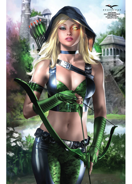 Josh Burns - 2024 Diamond Retailer April Bronze Collectible Cover - LE 400 - Zenescope Entertainment Inc
