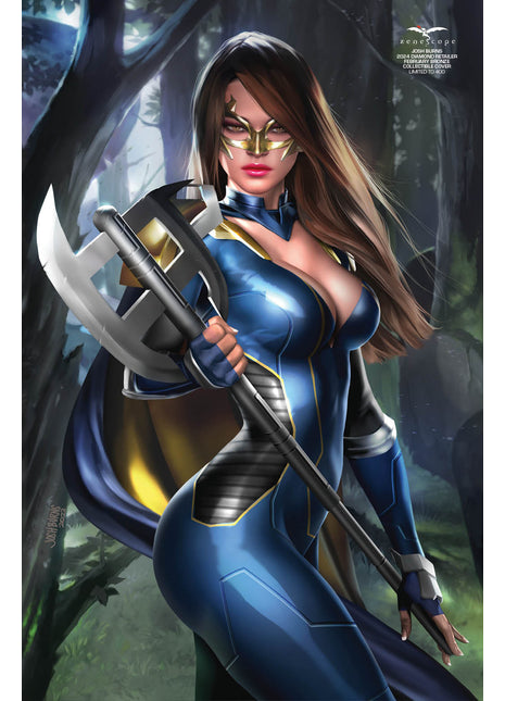 Josh Burns - 2024 Diamond Retailer February Bronze Collectible Cover - LE 400 - Zenescope Entertainment Inc