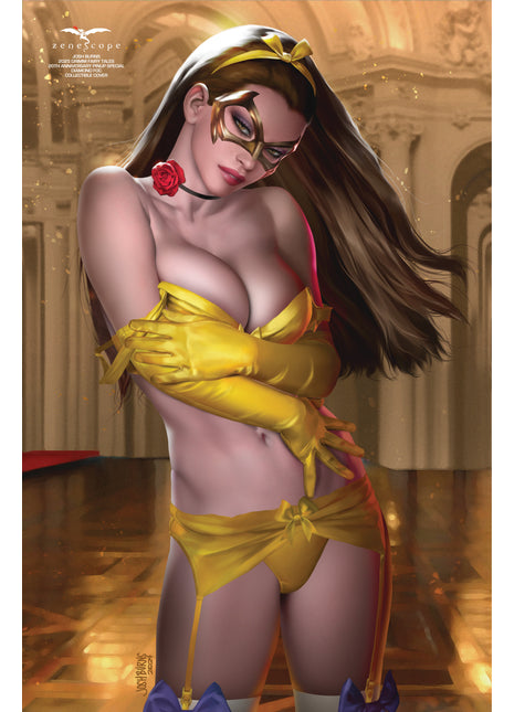 Josh Burns - GFT 20th Anniversary 2025 Fairy Tale Pinup Special Diamond FOC Collectible Cover - Zenescope Entertainment Inc