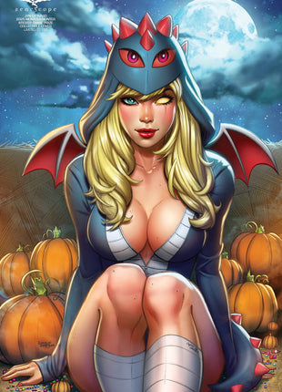 Jyn Leonard - 2025 Monster Hunter Sticker Chase Prize Collectible Cover - LE 150 - Zenescope Entertainment Inc