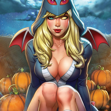 Jyn Leonard - 2025 Monster Hunter Sticker Chase Prize Collectible Cover - LE 150 - Zenescope Entertainment Inc