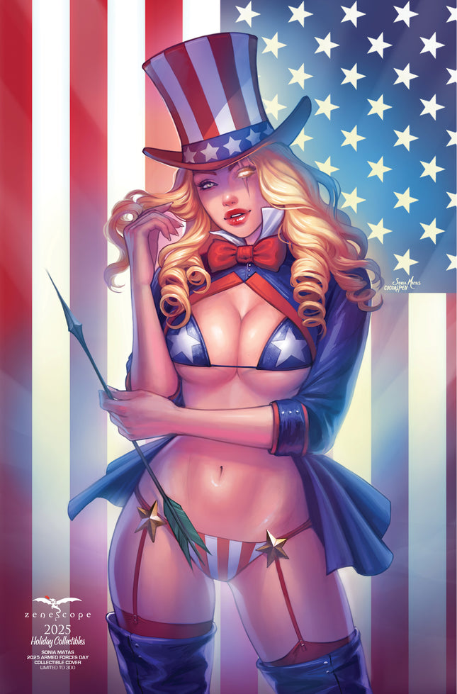 Sonia Matas - 2025 Armed Forces Day Collectible Cover - LE 300 - Zenescope Entertainment Inc