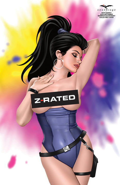 Keith Garvey - 2023 September Swimsuit Color Burst Collectible Cover - LE 99 - Zenescope Entertainment Inc