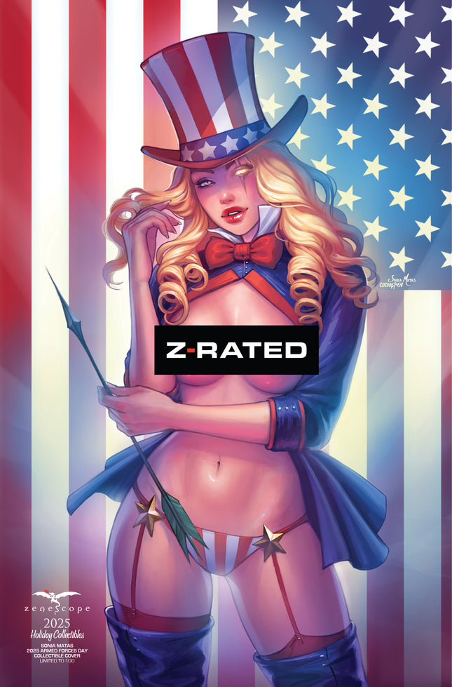 Sonia Matas- 2025 Armed Forces Day Collectible Cover - LE 100 - Zenescope Entertainment Inc