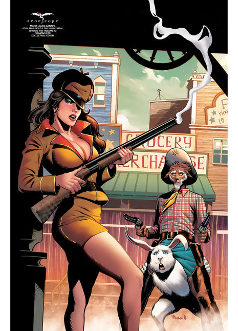 Maria Laura Sanapo - 2024 Man Goat & The Bunnyman: Beware the Pigman #2 Diamond FOC Collectible Cover - Zenescope Entertainment Inc