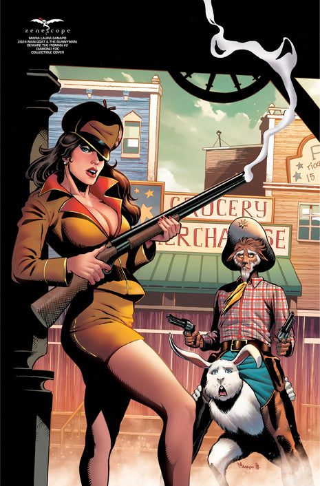 Maria Laura Sanapo - 2024 Man Goat & The Bunnyman: Beware the Pigman #2 Diamond FOC Collectible Cover - Zenescope Entertainment Inc