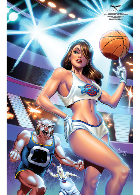 Maria Laura Sanapo - 2024 Man Goat & The Bunnyman: Beware of the Pigman #3 Diamond FOC Collectible Cover - Zenescope Entertainment Inc