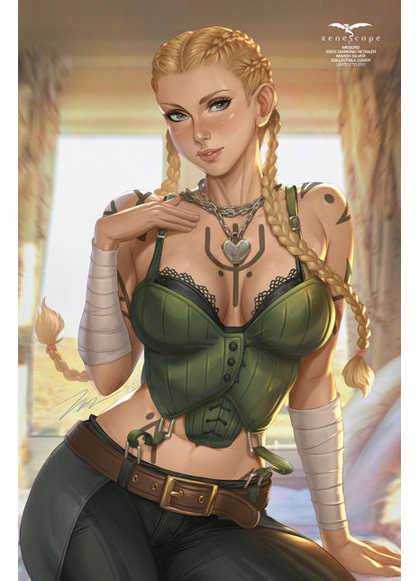 Meguro - 2025 Diamond Retailer March Silver Collectible Cover - LE 250 - Zenescope Entertainment Inc