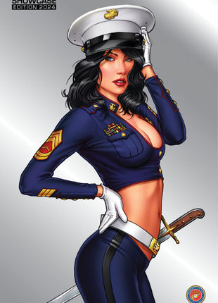 Michael DiPascale - Marines - 2024 Custom Silver Showcase Edition - Zenescope Entertainment Inc