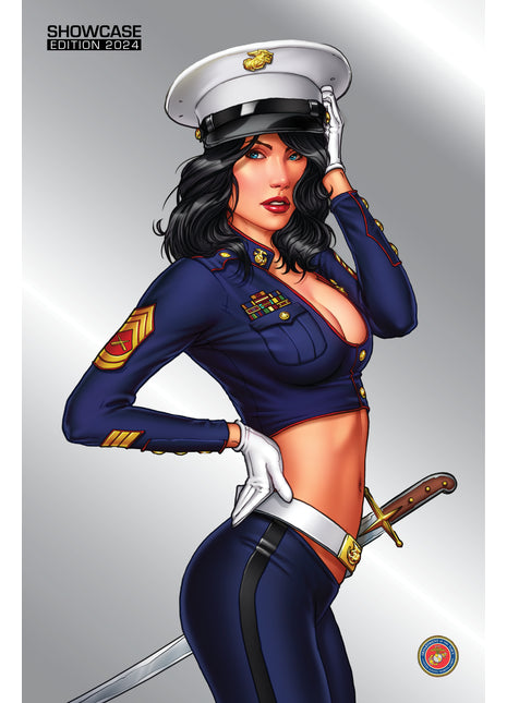 Michael DiPascale - Marines - 2024 Custom Silver Showcase Edition - Zenescope Entertainment Inc