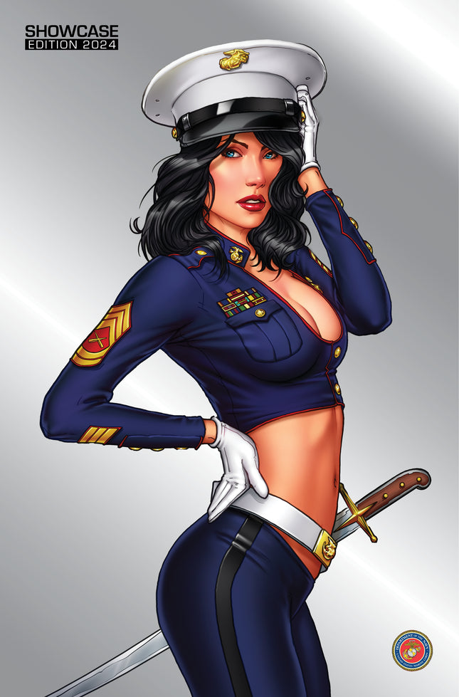 Michael DiPascale - Marines - 2024 Custom Silver Showcase Edition - Zenescope Entertainment Inc
