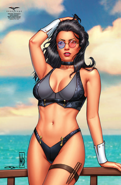 Michael Di Pascale - 2025 August Beach Bikini Battle Collectible Cover - LE 100 - Zenescope Entertainment Inc