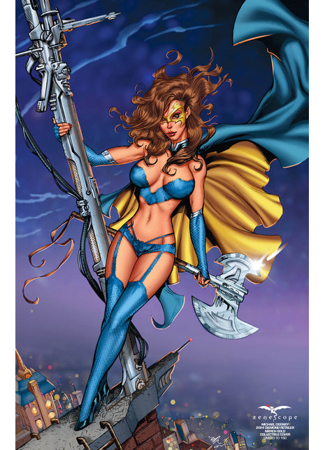 Michael Dooney - 2024 Diamond Retailer March Gold Collectible Cover - LE 150 - Zenescope Entertainment Inc