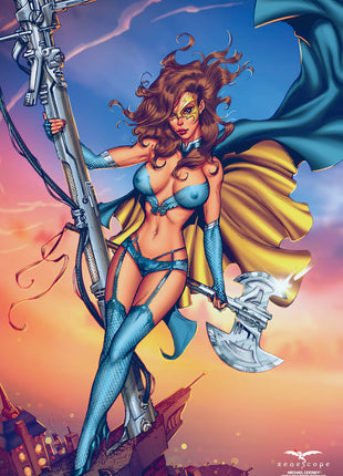 Michael Dooney - 2024 Diamond Retailer March Platinum Collectible Cover - LE 75 - Zenescope Entertainment Inc