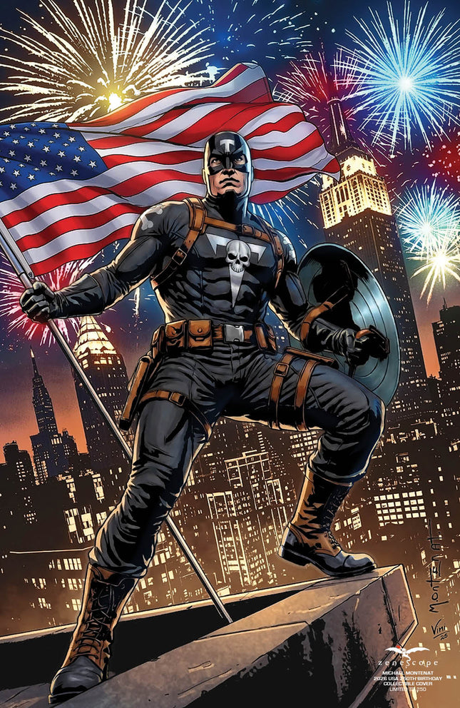 Michael Montenat - 2026 USA 250th Birthday Collectible Cover - LE 250 - Zenescope Entertainment Inc