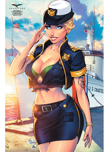 Mike DeBalfo - 2023 Veterans Day - Coast Guard Collectible Cover - Limited to 225 - Zenescope Entertainment Inc