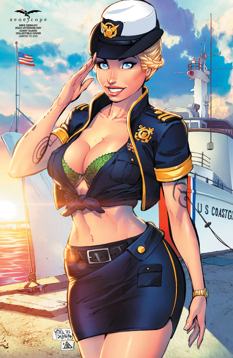 Mike DeBalfo - 2023 Veterans Day - Coast Guard Collectible Cover - Limited to 225 - Zenescope Entertainment Inc