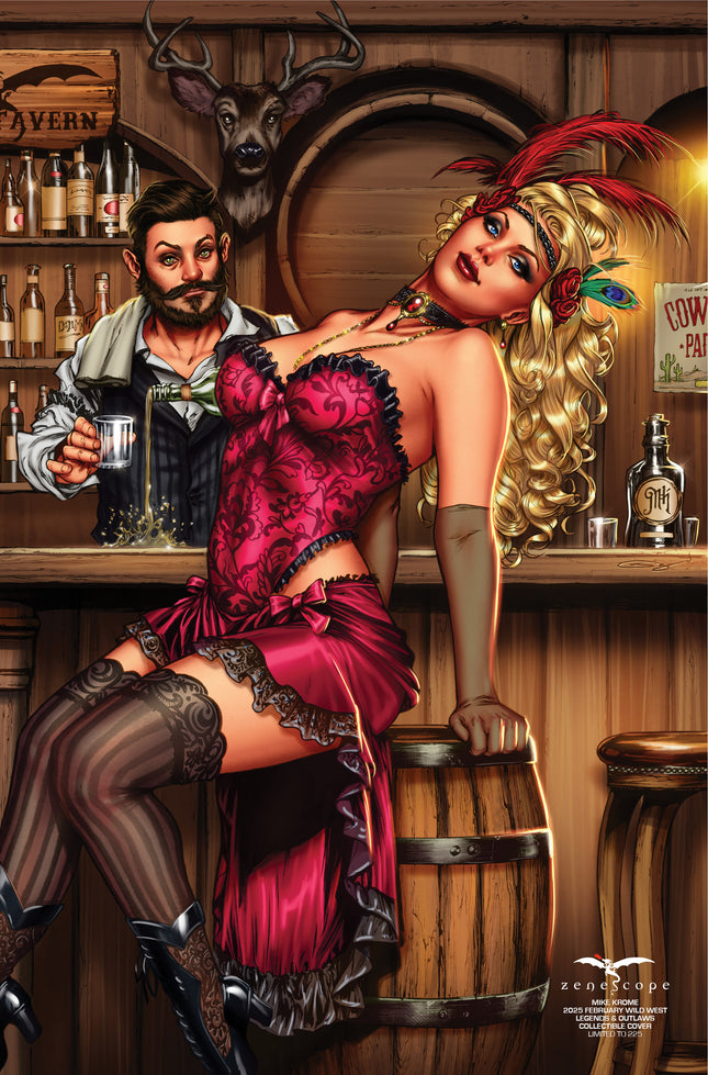 Mike Krome - 2025 February Wild West Legends & Outlaws Collectible Cover - LE 225 - Zenescope Entertainment Inc