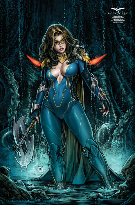 Mike Krome - February 2026 Twisted Tales - Metal Card - Zenescope Entertainment Inc