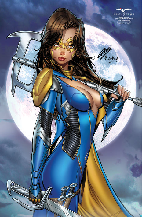 CGC 9.8 - Paul Green - 2025 Diamond Retailer January Silver Collectible - LE 250 - Zenescope Entertainment Inc