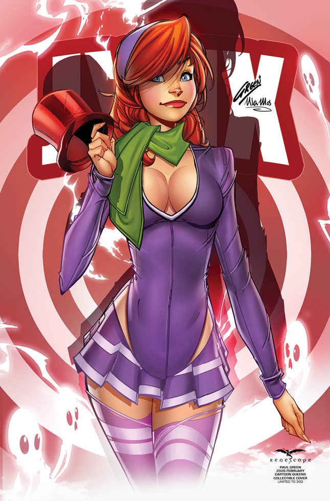 Paul Green - 2026 February Cartoon Queens Collectible Cover - LE 300 - Zenescope Entertainment Inc