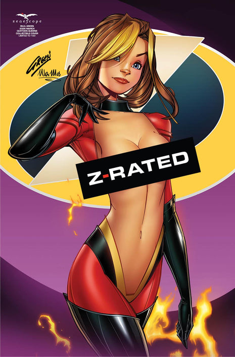 Paul Green - 2026 March Cartoon Queens Collectible Cover - LE 100 - Zenescope Entertainment Inc