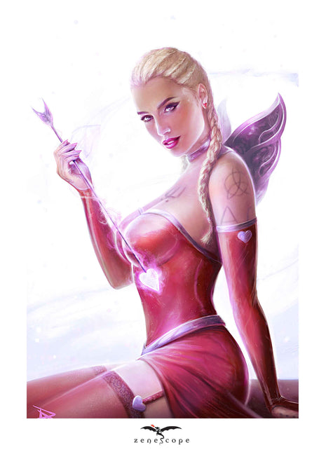 PIerluigi Abbondanza - Secret Crush Color Burst Mini Art Print - Zenescope Entertainment Inc