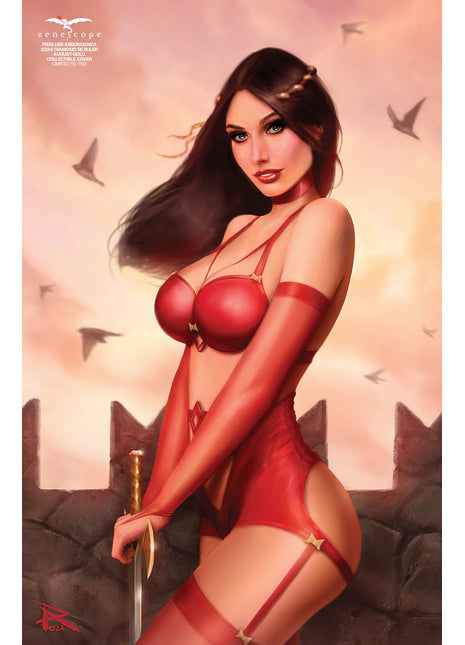 Pierluigi Abbondanza - 2024 Diamond Retailer August Gold Collectible Cover - LE 150 - Zenescope Entertainment Inc