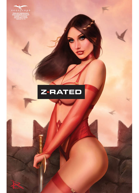 Pierluigi Abbondanza - 2024 Diamond Retailer August Platinum Collectible Cover - LE 75 - Zenescope Entertainment Inc