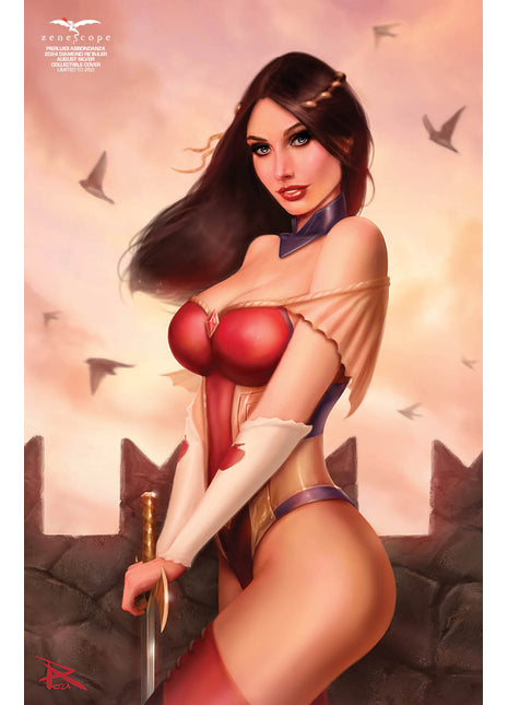 Pierluigi Abbondanza - 2024 Diamond Retailer August Silver Collectible Cover - LE 250 - Zenescope Entertainment Inc