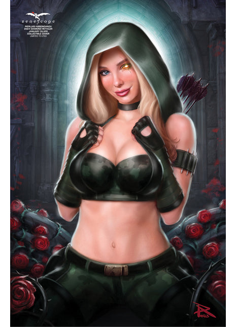 Pierluigi Abbondanza - 2024 Diamond Retailer January Silver Collectible Cover - LE 250 - Zenescope Entertainment Inc