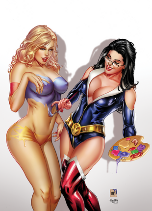 Mike Krome - Robyn & Sela Art Print