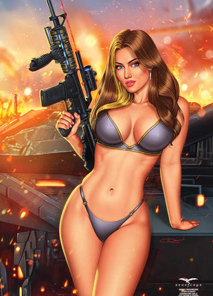 Sanju Nivangune - 2026 August Zenescope Gold Collectible Cover w/ PASSPORT STICKER - LE 150