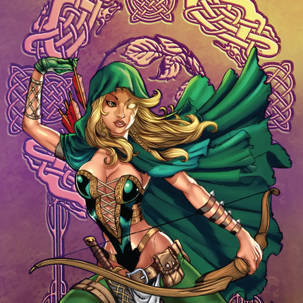 Manny & Ivan Nunes - Featured Character Robyn Hood - Mini Art Print - Zenescope Entertainment Inc
