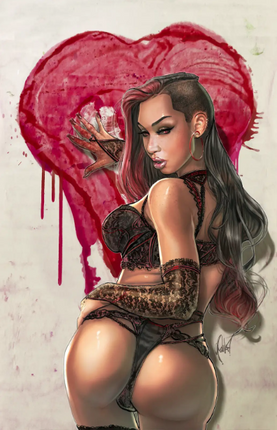 Cedric Poulat - Valentine's Day Lingerie Pinup - Art Print - Zenescope Entertainment Inc