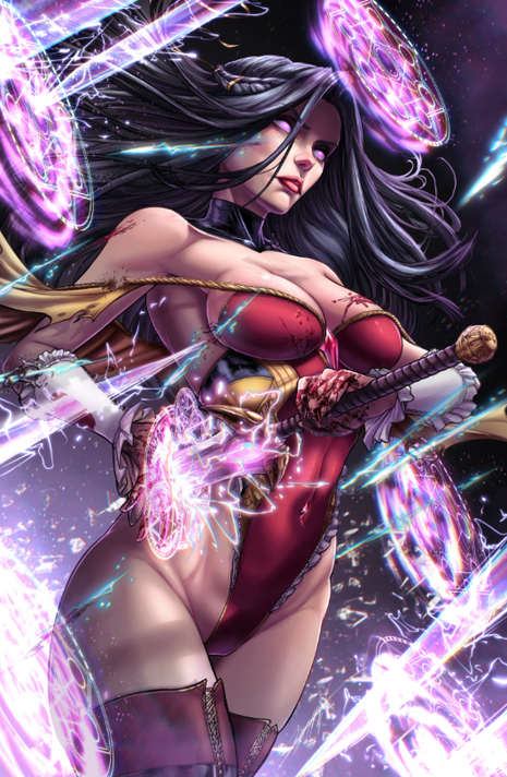 Drax Gal - Featured Character Skye - Mini Art Print - Zenescope Entertainment Inc