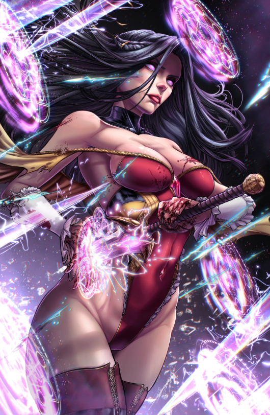 Drax Gal - Featured Character Skye - Mini Art Print - Zenescope Entertainment Inc