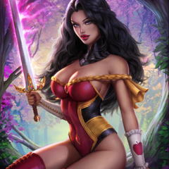 Sun Khamunaki - Featured Character Skye V247C - Metal Card - Zenescope Entertainment Inc