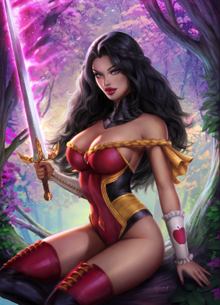 Sun Khamunaki - Featured Character Skye V247C - Metal Card - Zenescope Entertainment Inc