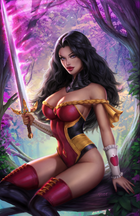 Sun Khamunaki - Featured Character Skye V247C - Metal Card - Zenescope Entertainment Inc