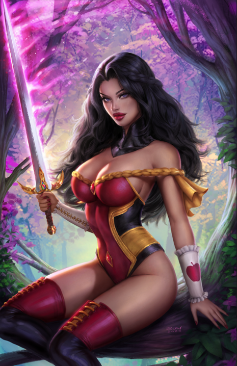 Sun Khamunaki - Featured Character Skye V247C - Metal Card - Zenescope Entertainment Inc