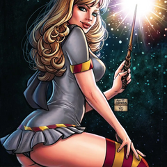 Jyn Leonard & Vinicius Andrade - Alice Liddle Cosplay Pinup - Showcase - Zenescope Entertainment Inc