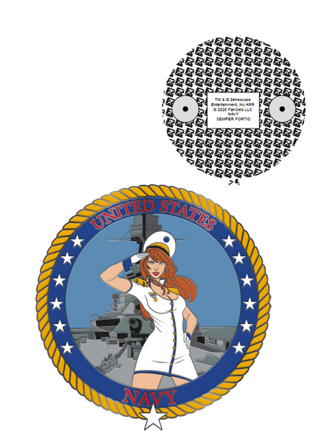 Grimm Fairy Tales Military - Navy Enamel Pin - Zenescope Entertainment Inc