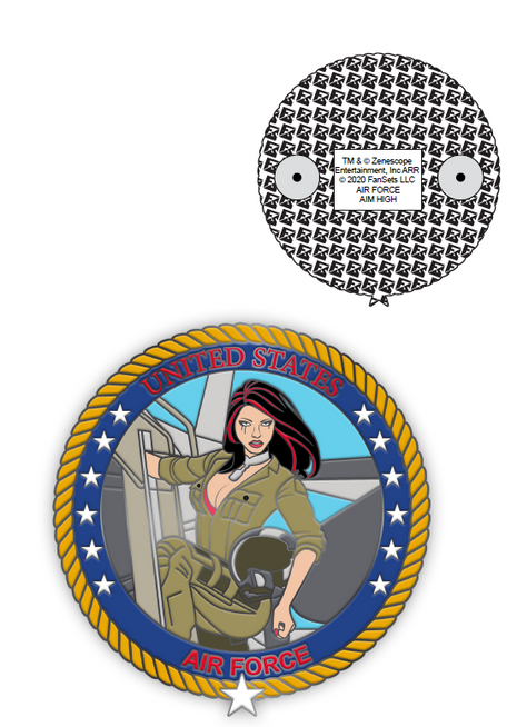 Grimm Fairy Tales Military - Air Force Enamel Pin - Zenescope Entertainment Inc