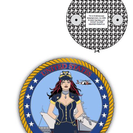 Grimm Fairy Tales Military - Coast Guard Enamel Pin - Zenescope Entertainment Inc