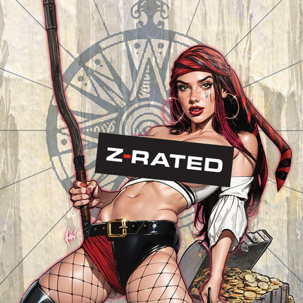 Cedric Poulat - September 2025 Pirate Princess Z-Rated Keres - METAL CARD - Zenescope Entertainment Inc