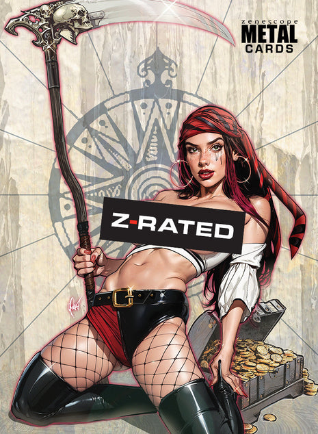 Cedric Poulat - September 2025 Pirate Princess Z-Rated Keres - METAL CARD - Zenescope Entertainment Inc