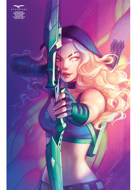 CGC 9.8 - Sonia Matas - 2024 Robyn Hood Battle Scars Kickstarter Collectible Cover - LE 250 - Zenescope Entertainment Inc